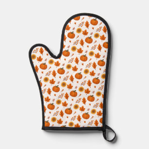 Cute Watercolour Autumn Harvest Oven Mitt
