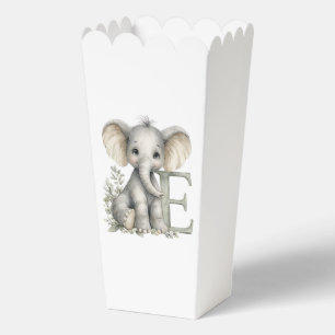 Cute watercolour baby animal alphabet Elephant Favour Box