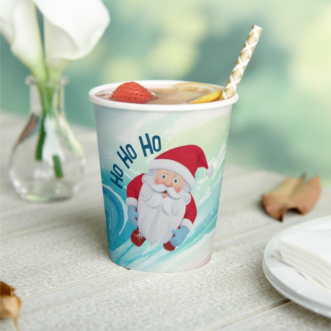 Cute Watercolour Festive Paper Cups  (Insitu)