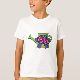 Cute Watering Can with Flowers Bouquet T-Shirt