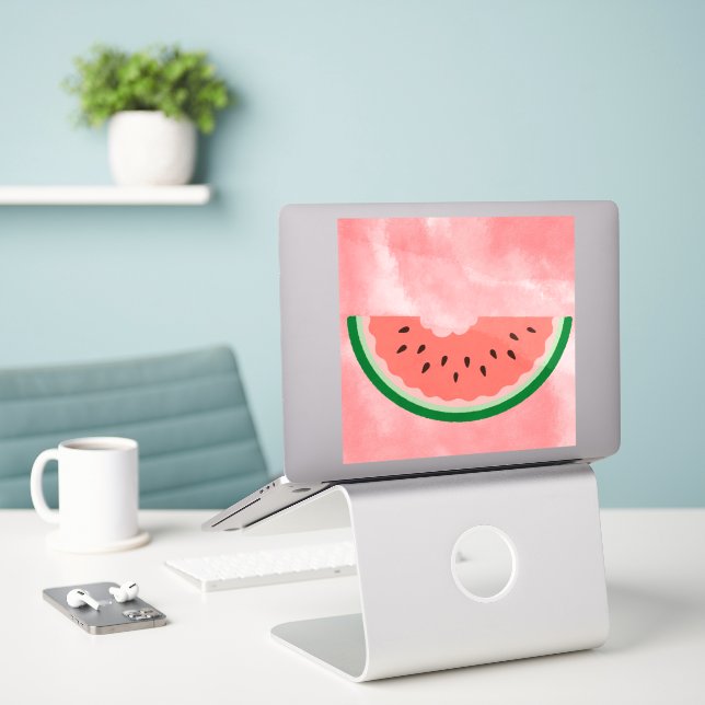 Cute watermelon  (Laptop On Desk)