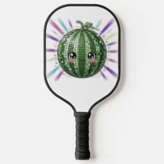 Cute Watermelon Disco Ball Pickleball Paddle