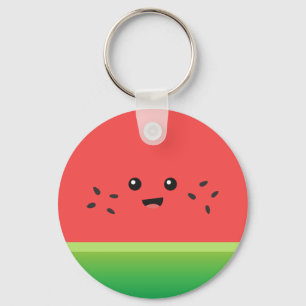 Cute Watermelon, Happy and Cheerful Key Ring