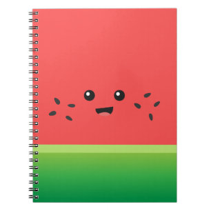 Cute Watermelon, Happy and Cheerful Notebook