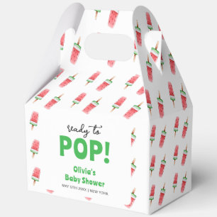 Cute Watermelon Ice Cream Popcicle Baby Shower Favour Box