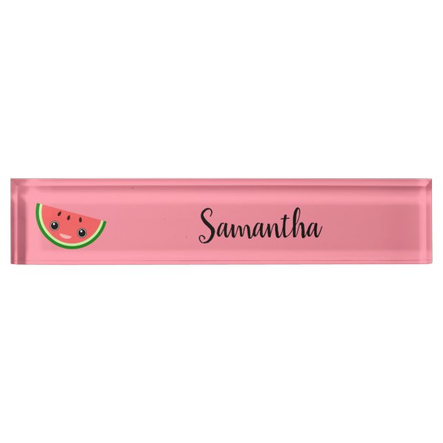 Cute Watermelon Nameplate (Front)
