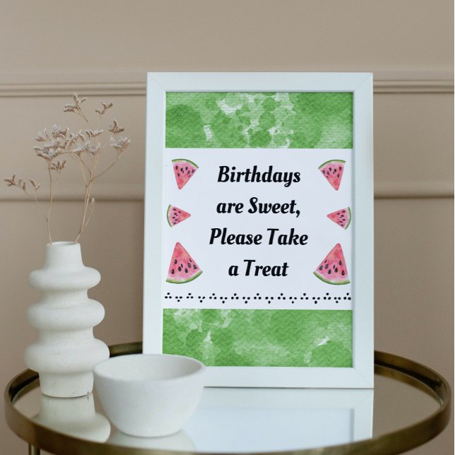 Cute Watermelon Party Sign (Creator Uploaded)