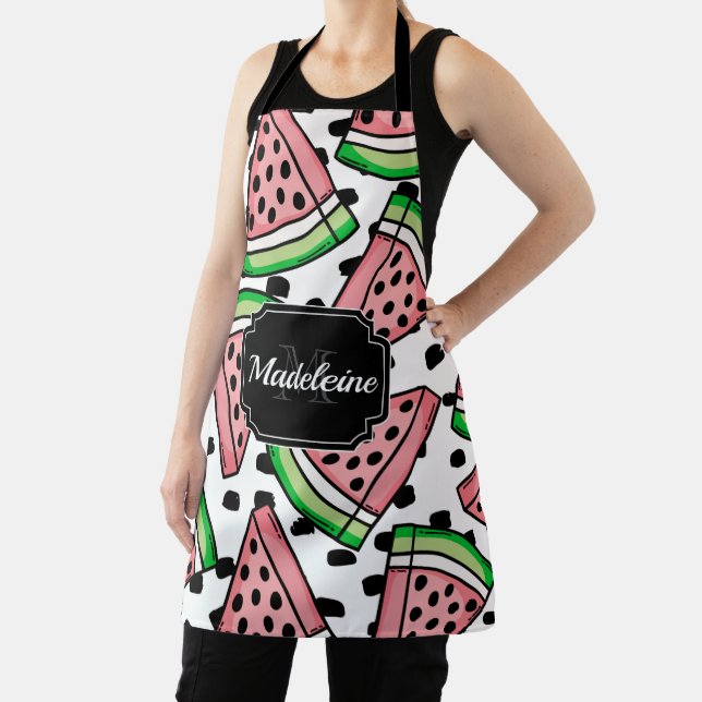 Cute Watermelon Pattern Apron (Insitu)