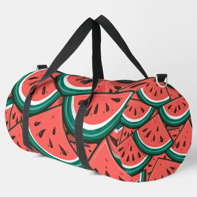 Cute Watermelon Pattern Duffle Bag (Left Corner)