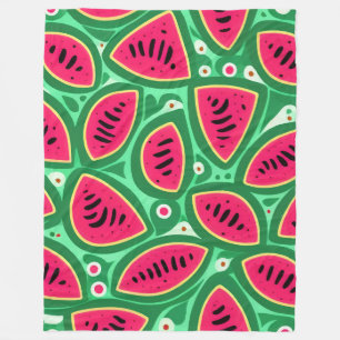 Cute Watermelon Pattern Fleece Blanket