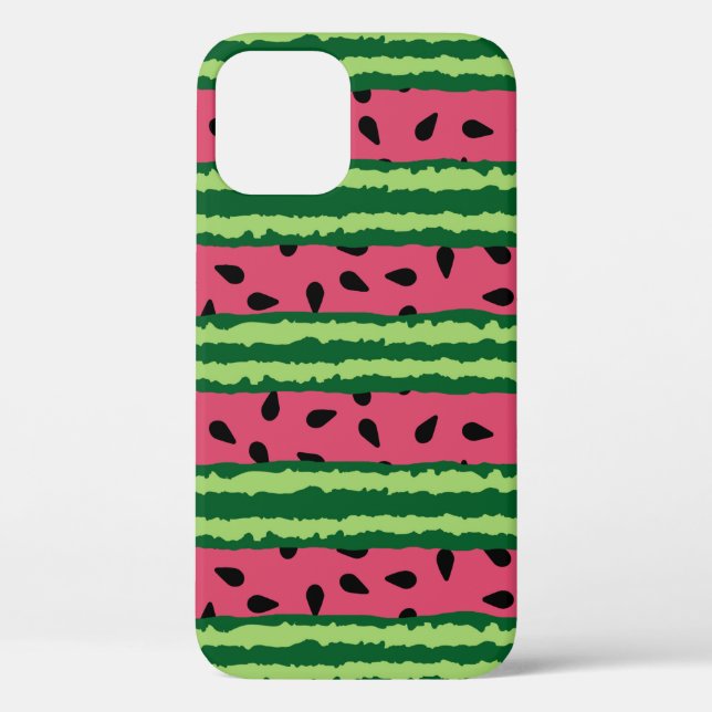 Cute Watermelon Pattern Pink & Green Case-Mate iPhone Case (Back)