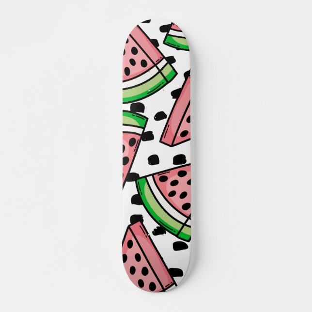 Cute Watermelon Pattern Skateboard (Front)