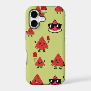 Cute Watermelon Pattern Summer Vibe iPhone Case