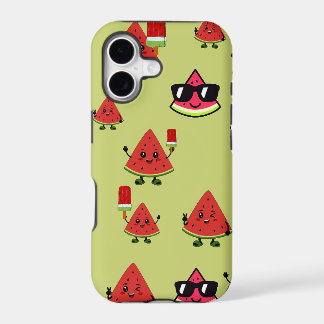 Cute Watermelon Pattern Summer Vibe iPhone Case