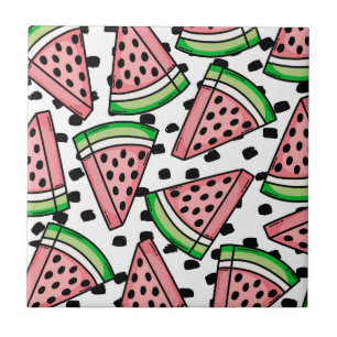 Cute Watermelon Pattern Tile