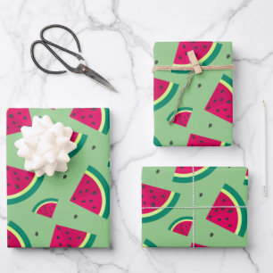 Cute Watermelon Pattern Wrapping Paper Sheet