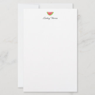 Cute Watermelon Personalised Stationery Paper