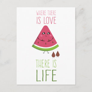 Cute Watermelon Postcard
