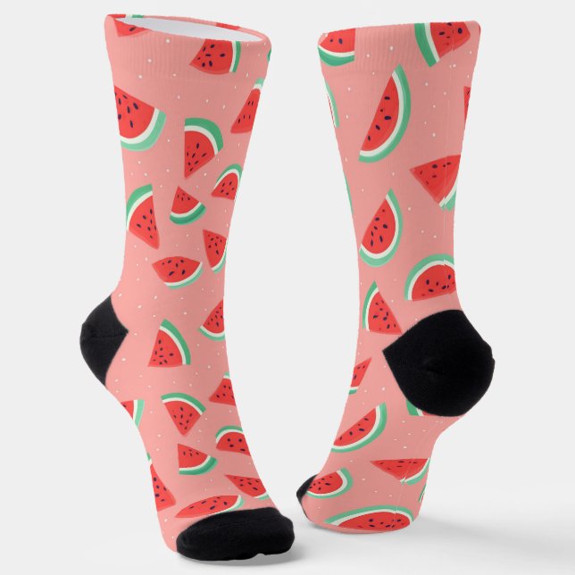 Cute Watermelon  Socks (Angled)