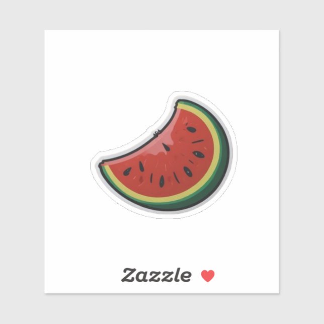 Cute Watermelon Sticker,Custom-Cut Vinyl Sticker (Sheet)