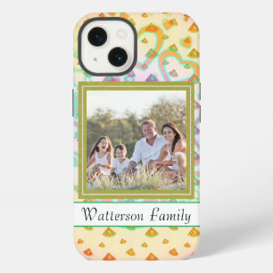 Cute watermeloon & hearts, custom name & photo iPhone 13 case