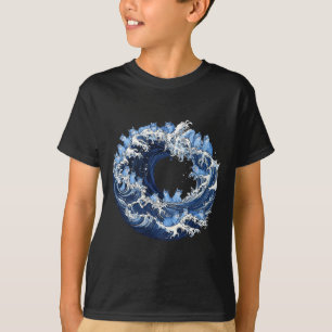 Cute Wave Of Blue Cats For Kamala 2 T-Shirt