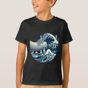 Cute Wave Of Blue Cats For Kamala Funny T-Shirt