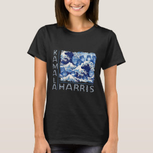 Cute Wave Of Blue Cats For Kamala Harris Funny T-Shirt