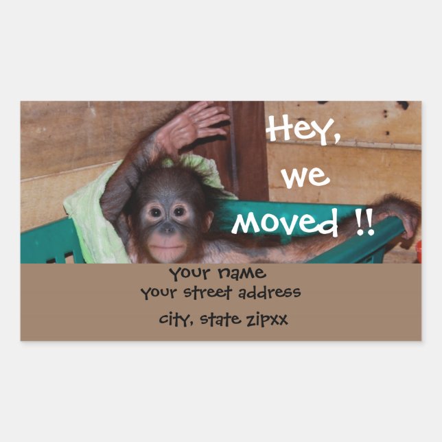 Cute Waving Animal Address Labels (Front)