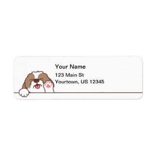 Cute Waving Shih Tzu Dog