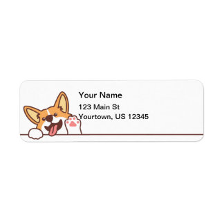 Cute Waving Welsh Corgi Dog