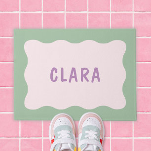 Cute Wavy Border Doormat