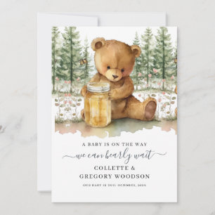 Cute We Can Bearly Wait Bear Honey Pregnancy  Announcement