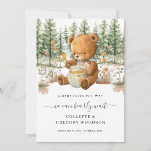 Cute We Can Bearly Wait Bear Honey Pregnancy  Announcement