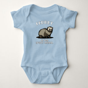 Cute Weasel Ferret Is My Spirit Animal Baby Bodysuit