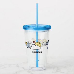 Cute Weather Acrylic Tumbler