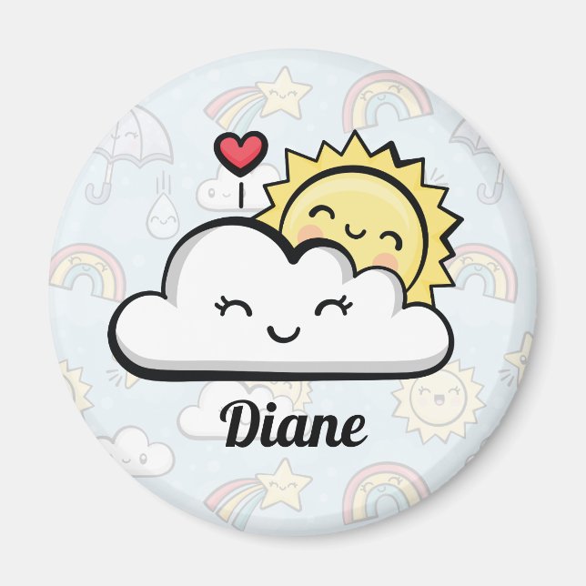 Cute Weather Magnet (Front)
