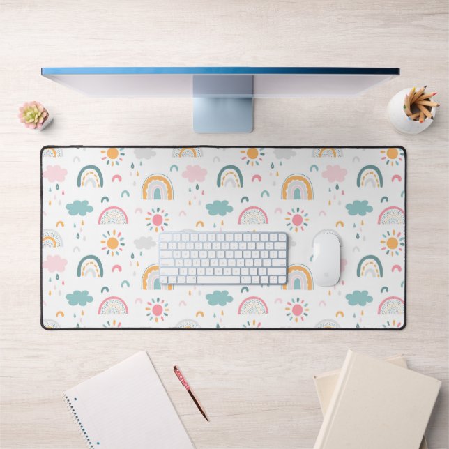 Cute Weather Pattern Desk Mat (Office 1)