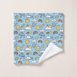 Cute Weather Wash Cloth
