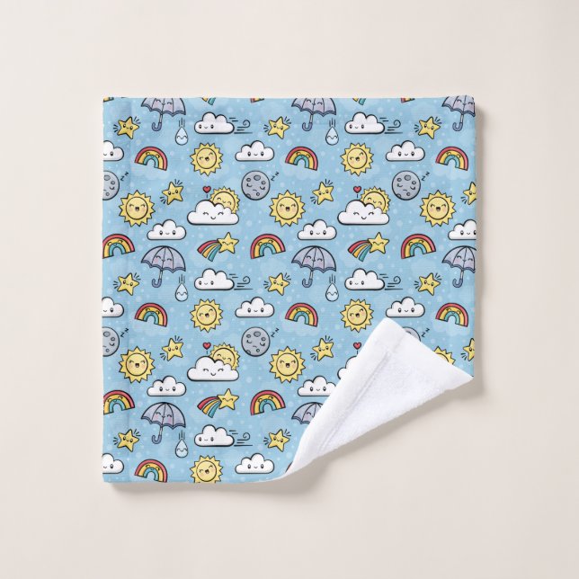 Cute Weather Wash Cloth (Wash Cloth)