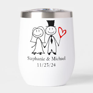 Cute Wedding Couple Bride Groom Custom