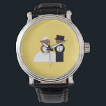 Cute wedding couple watch<br><div class="desc">Cute wedding couple. Both br></div>