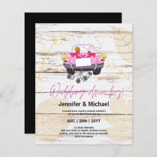Cute Wedding Drive-By Budget Invitations