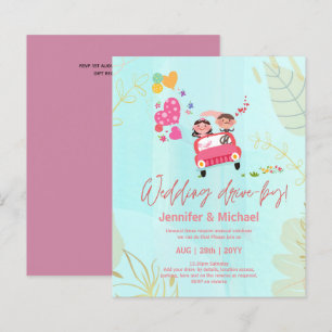 Cute Wedding Drive-By Budget Invitations