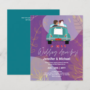 Cute Wedding Drive-By Budget Invitations