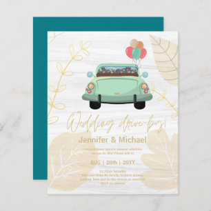 Cute Wedding Drive-By Budget Invitations