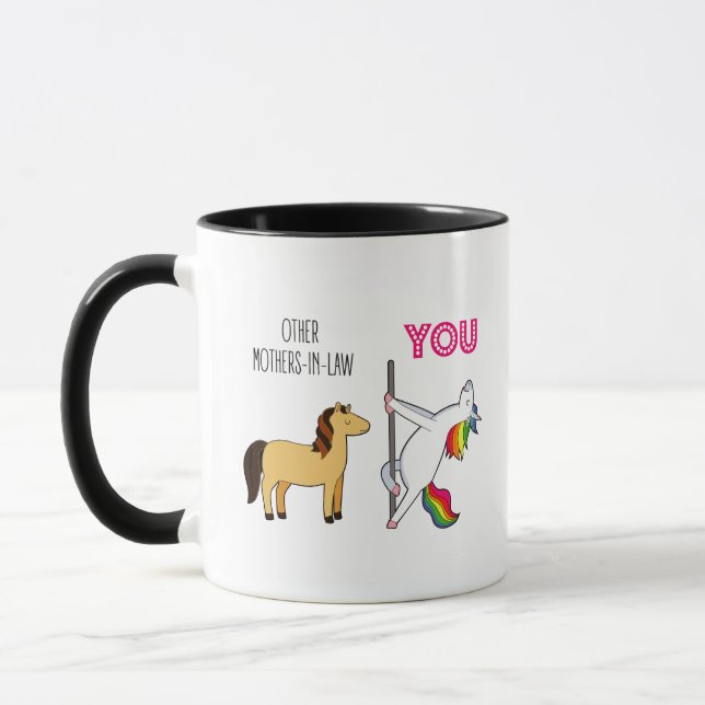 Cute Wedding Favour For Mother-In-Law,Funny Unicor Mug (Left)