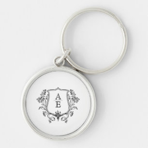 Cute Wedding Gift Custom Monogram Keychain