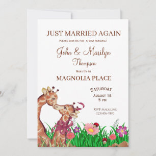 Cute Wedding Renewal Vows Invitations