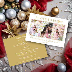 Cute Wedding Rings Luxurious 3 Multi Photos  Invitation